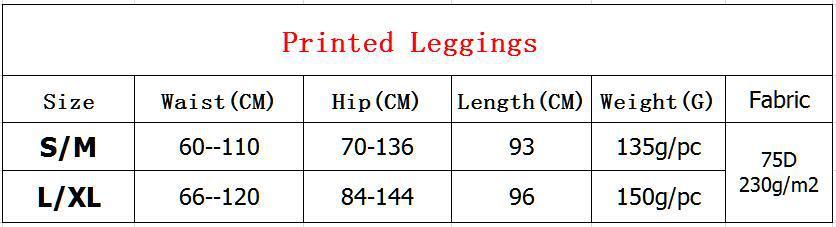 Plus Size Sports Yoga Digital Printing Leggings