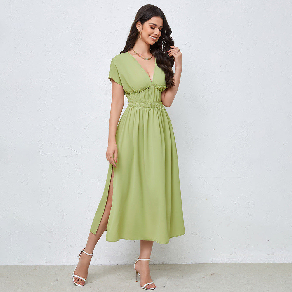 Fashion Solid Color Umbrella Skirt For Women