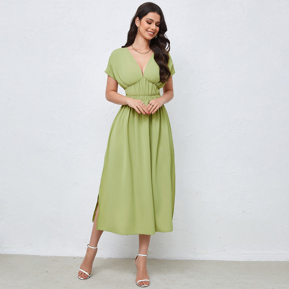 Fashion Solid Color Umbrella Skirt For Women