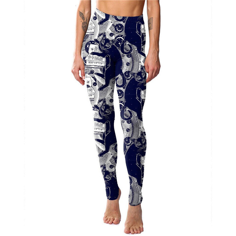 Plus Size Sports Yoga Digital Printing Leggings