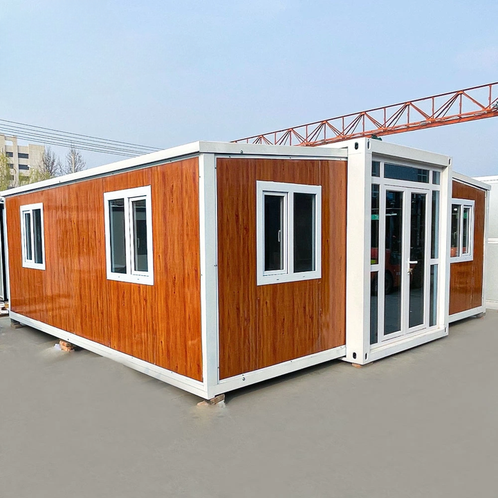 Gorgeous 20 FT Wood Grain Expandable Container House