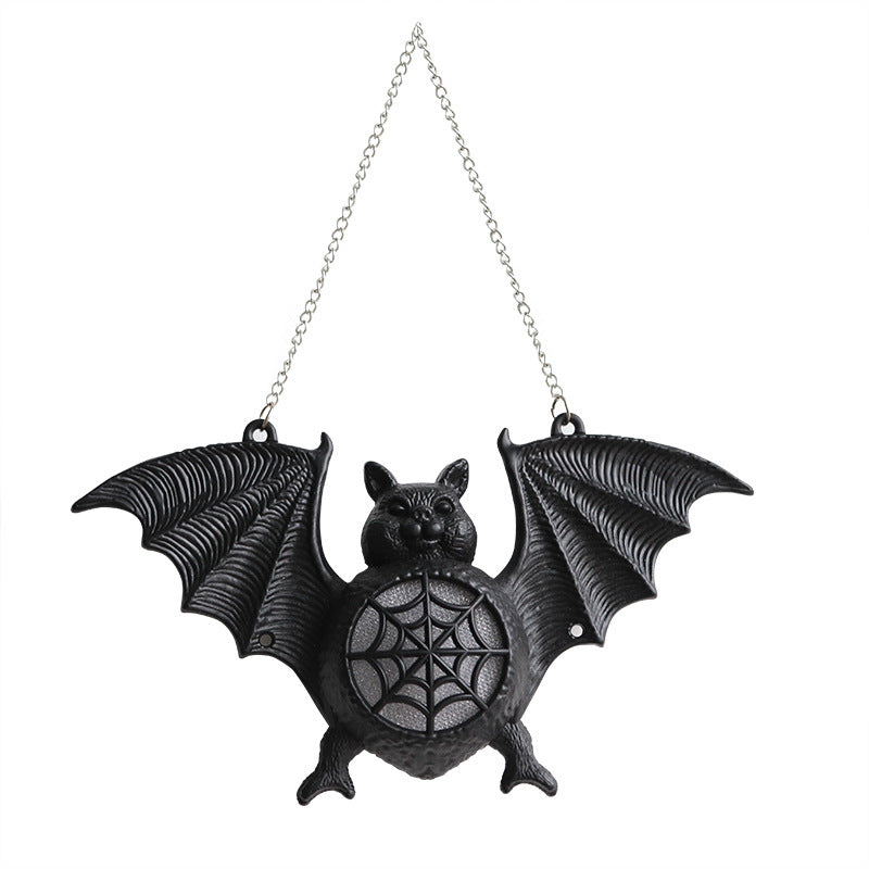 Halloween Glowing Bat Light New Colorful Gradient Plastic Pendant