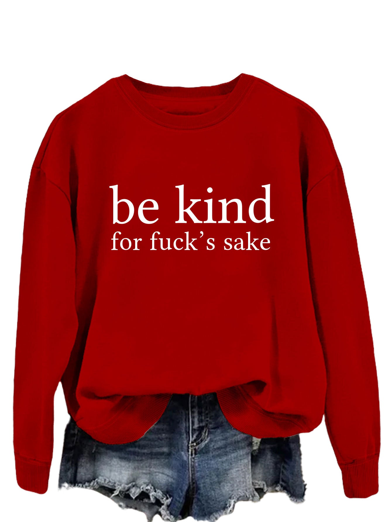 All-matching Women's Letter Simplicity Top