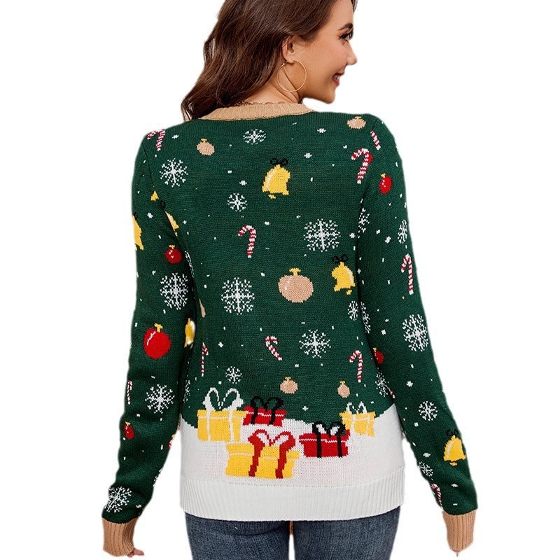 Santa Claus Crew Neck Pullover Sweater