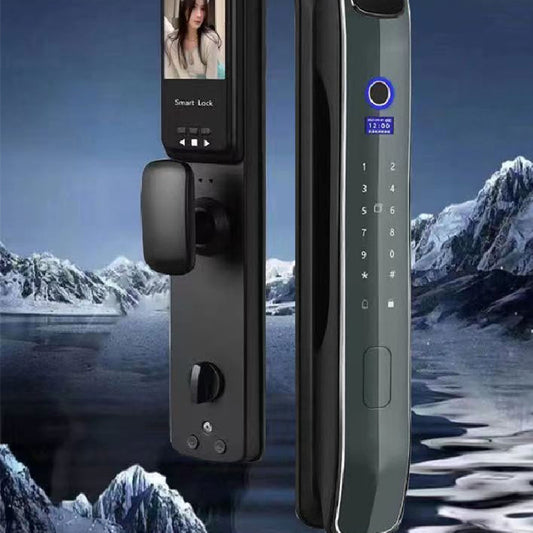 Automatic Fingerprint Lock Household Anti-theft Door 3d Face Recognition Smart Lock Peephole Viewer Password Lock